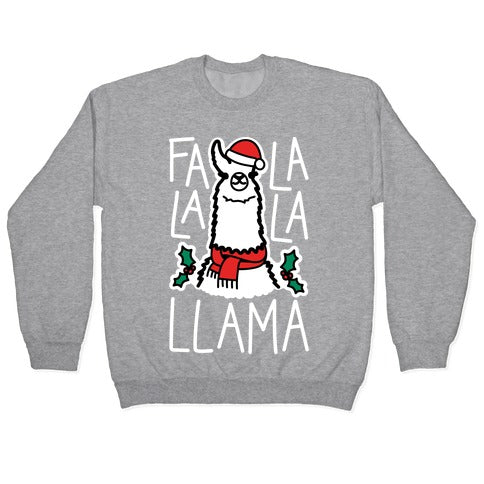 Falalala Llama Crewneck Sweatshirt